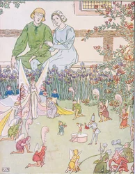 The parents were very happy and the christening took place with great ceremony